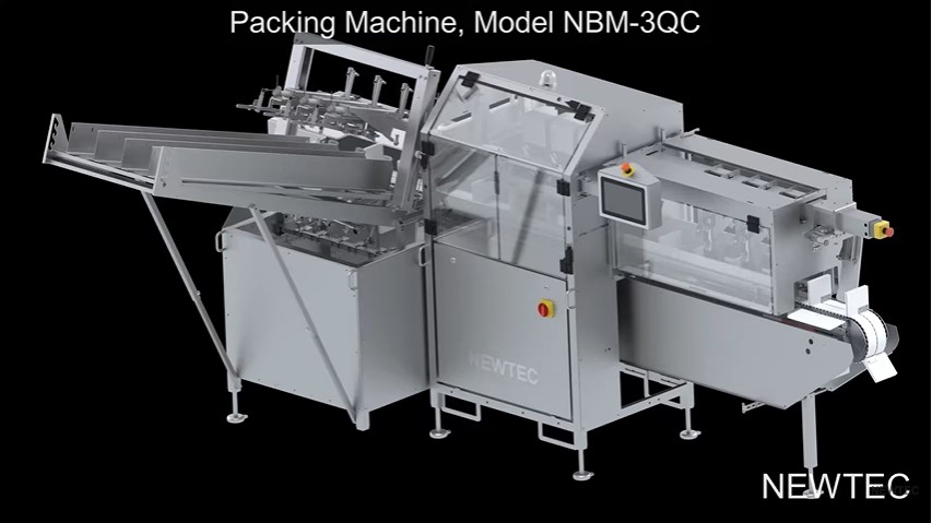 Newtec Packing Machine for clamshell punnets, model NBM-3QS
